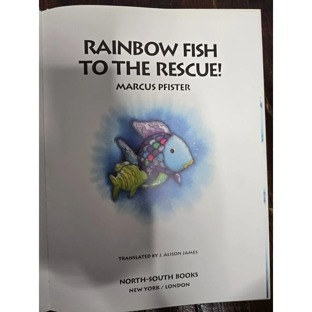 Vintage Rainbow Fish to the Rescue! By Marcus Pfister Children's Picture Book